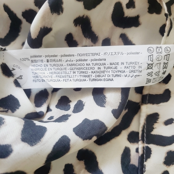Zara TRF Collection Leopard Print Midi Wrap Dress - Picture 4 of 4
